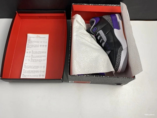 Cheap TBkick Court 050 CT8532 Jordan Black Retro Purple 3 Air 0727